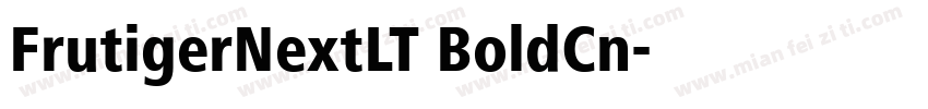 FrutigerNextLT BoldCn字体转换